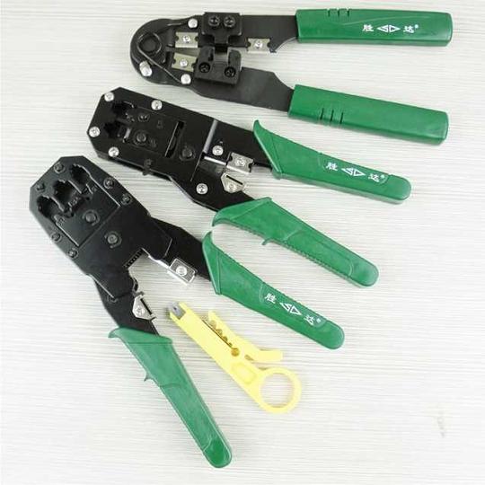 电话线网线端子钳水晶头压线钳压接钳网络压线钳胜达工具sd