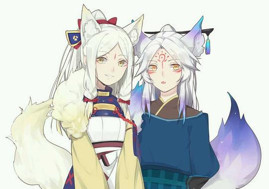 阴阳师#妖狐x白狼