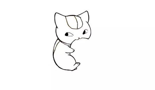 【简笔029】夏目友人帐猫咪简笔画,萌死了,还不赶紧学