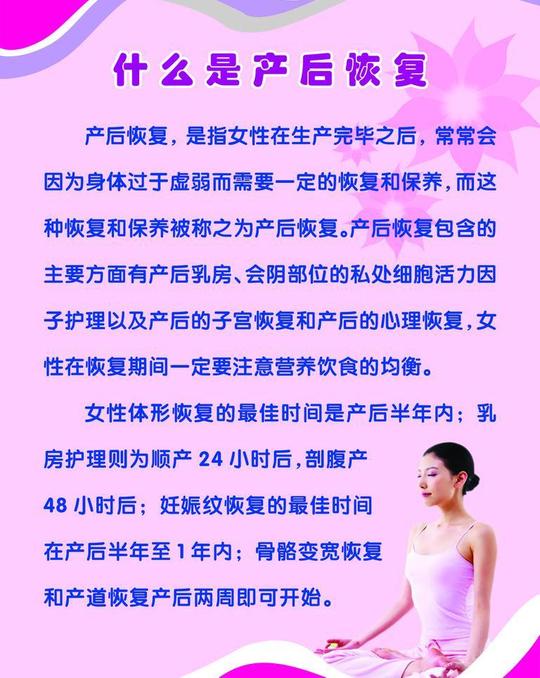什么事产后恢复图片