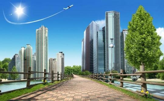 关键词:地产素材,楼书素材,飞机,道路,楼房,风景,天空,高楼,城市