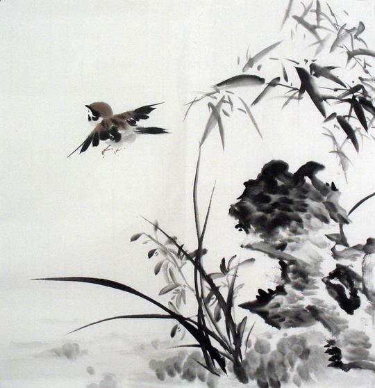 【国画字画】陈俊霖写意花鸟画三尺斗方5幅