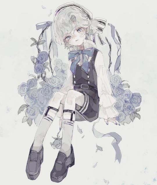 少女动漫服装素材设计动漫人设二次元…-堆
