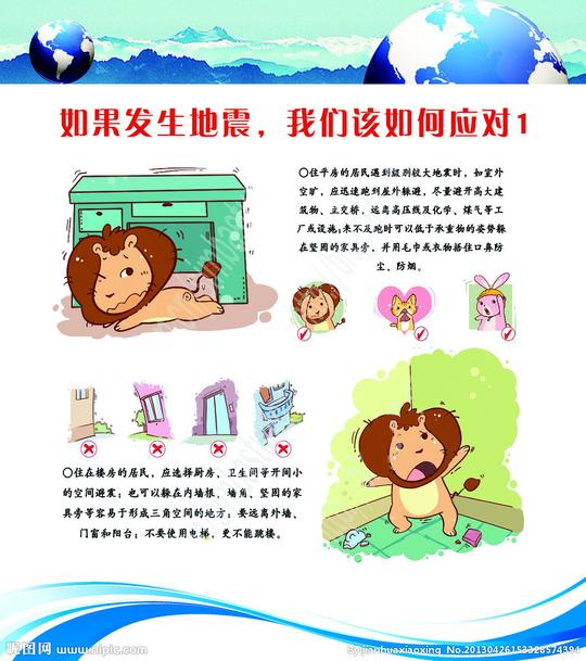 应对地震图片