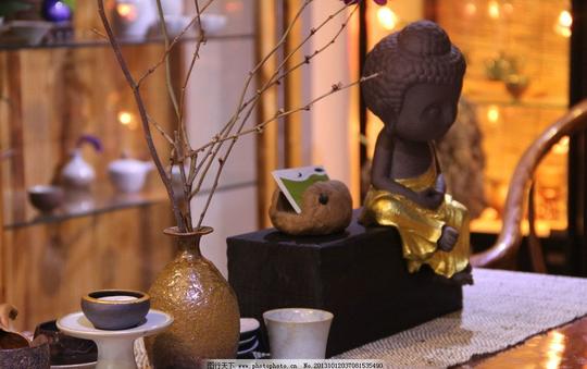 传统摆件艺术茶馆桌面饰品陶器生活艺术生活素材摄影
