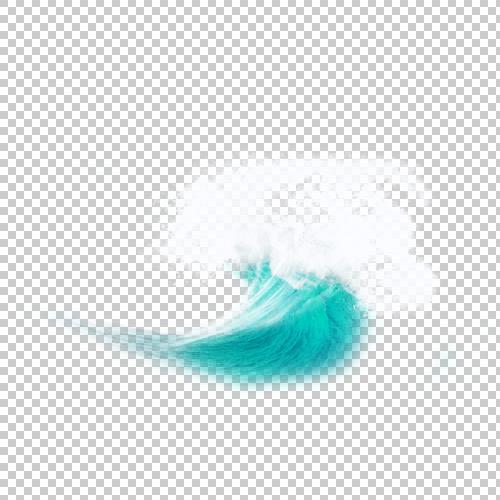 水浪_水效果蓝色海浪元素【高清效果元素png素材】
