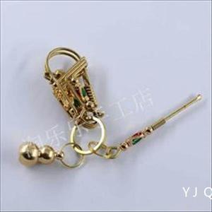 小鸟钥匙扣纯手工编制汽车配饰铜丝抖音快手黄铜貔貅龙头挂件饰