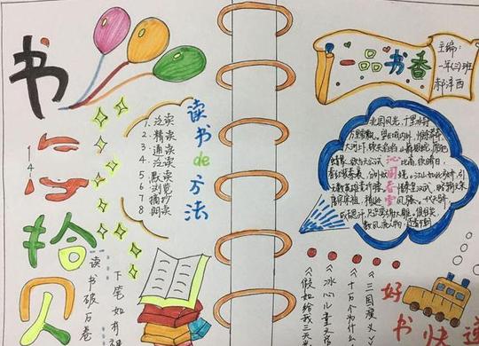 读书卡手抄报