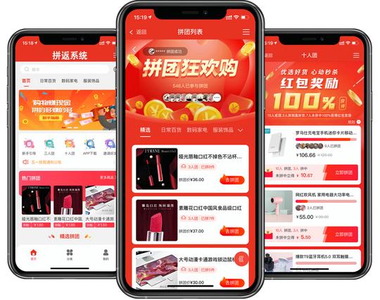 拼返系统app开发