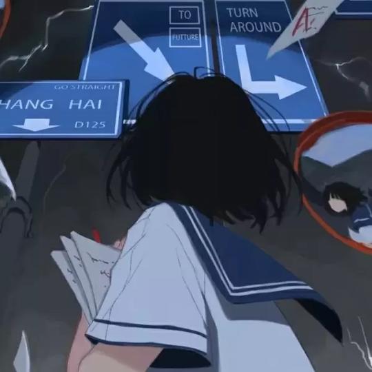 猪猪首发/暗黑系少女动漫头像/猪式比心❤️,卡通动漫
