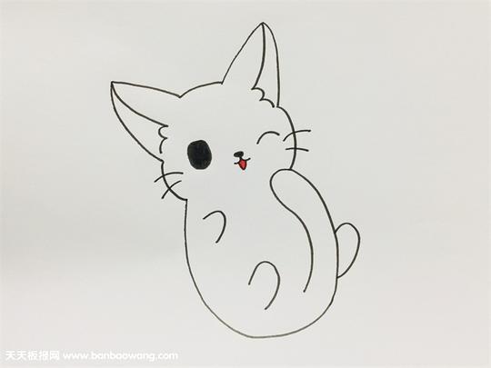 猫怎么画简单又漂亮