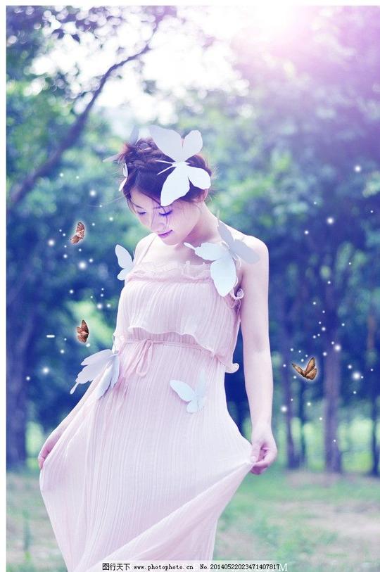 人物写真人物写真设计素材人物写真模板下载美女休闲唯美