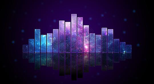 紫色科技音乐律动背景图片下载