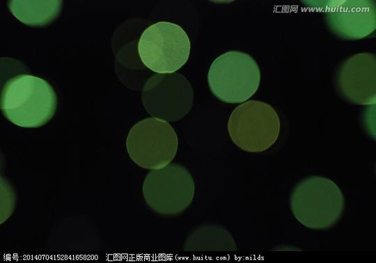 >绿色光晕光斑彩色光点光圈圆形圆点虚化虚光焦外背景素材灯光反射