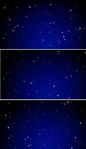 蓝色粒子星空星光动态视频