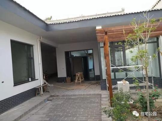 晒家丨山西自建中式农家院,全断桥铝门窗还有空气能!