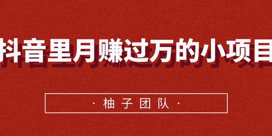 抖音里月赚过万的小项目，永不过时的高利润玩法插图1