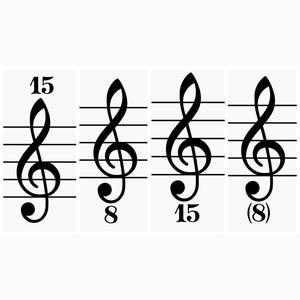 写在五线谱最左端的音乐符号