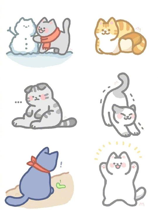 猫咪合集（手帐素材）