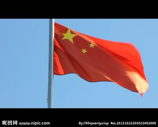 五星红旗飘扬视频素材源文件