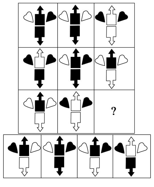 逻辑思维图形推理题