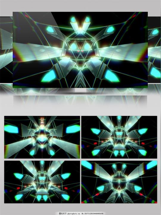 伸缩的3d动态视频素材