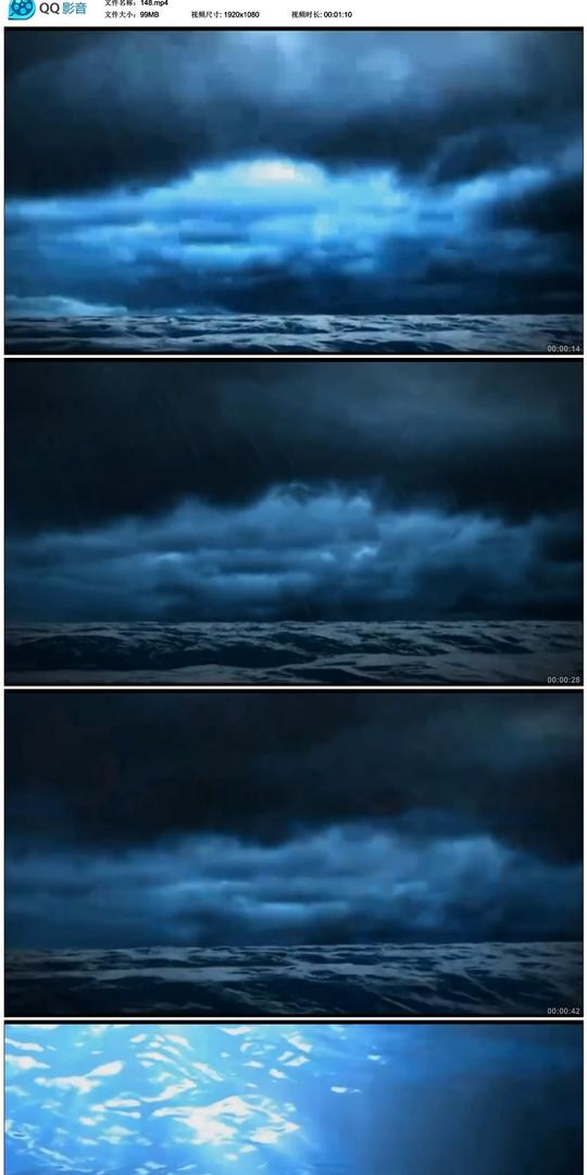 暴风雨视频素材