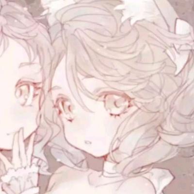 沈曦:可爱动漫闺蜜头像我在合适的契机里遇见你.,情侣