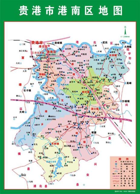 贵港地图_广西贵港港北地图全图
