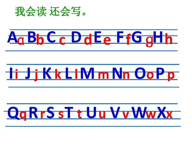 大寫漢語拼音字母表讀法 大寫拼音字母26個正確讀法
