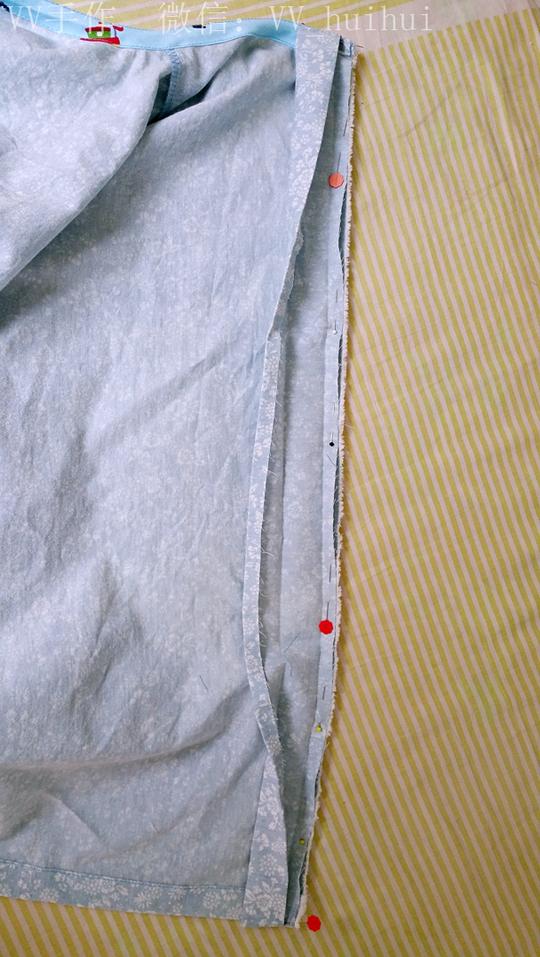 [转载]vv手作:蝙蝠袖圆领开门襟家居服制作教程(附裁剪图)