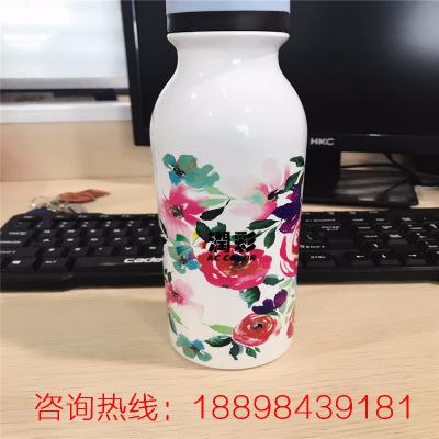 随身保温杯金华永康个性化定制保温杯印刷玻璃酒瓶圆柱体印花机