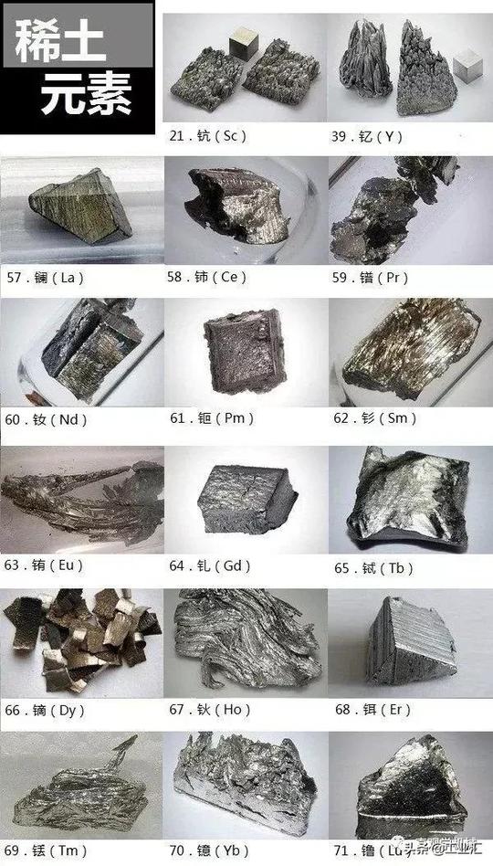 未加工稀土图片大全