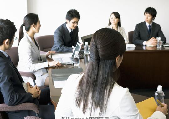 公司企业文化会议报告会议演讲研究商讨开会白领摄影图高清