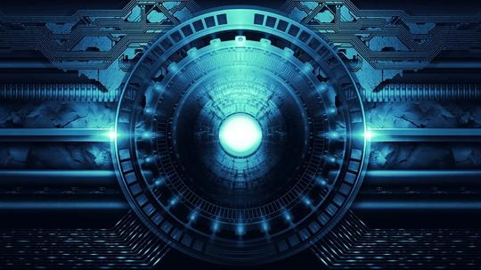 【动态大气商务】炫酷晚会片头星空科技ios4ppt模板