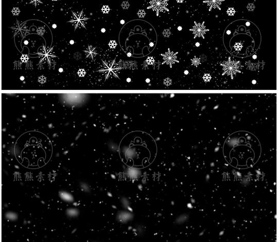 60款唯美圣诞节冬天下雪飘雪地飘落雪冰花摄影楼后期合成png免抠素材免扣png第4张-素材兔