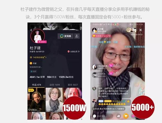 产品运营数据来源:抖音;账号杜子建数据来源:抖音;账号广东肇宏
