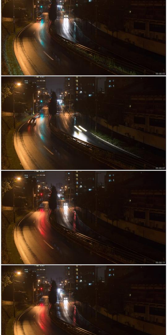 城市夜景高清视频素材