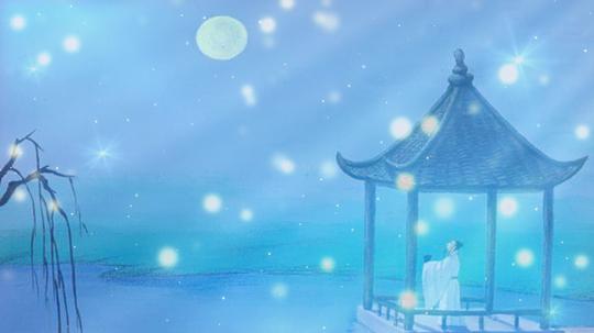 歌曲《月下独酌》背景视频_1920x1080_高清视频素材