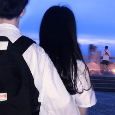 情头双人背影高清图片