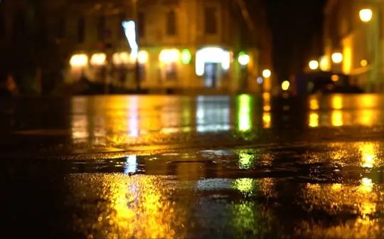 高清视频素材空境下雨天雨夜
