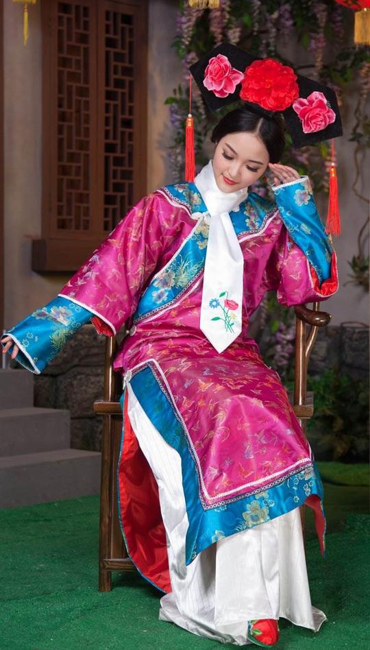 旗袍古装女古代公主满族宫廷贵妃娘娘服装装妃子学生还珠格格清朝