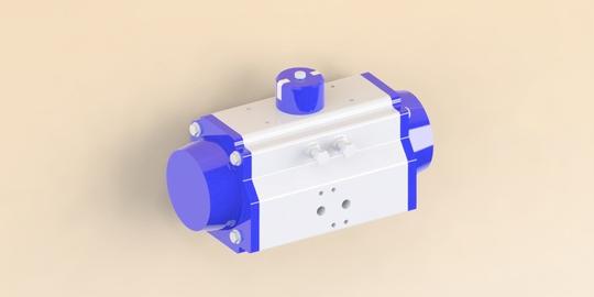 阀门气动执行器br/3d模型素材免费下载-千图