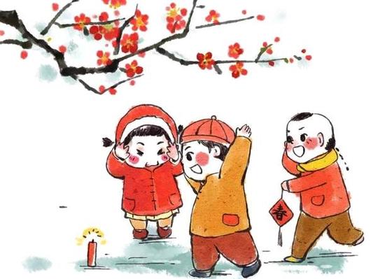 在《拜年喽》这个绘本里,团团和圆圆在大年初一给爷爷奶奶拜年,接红包