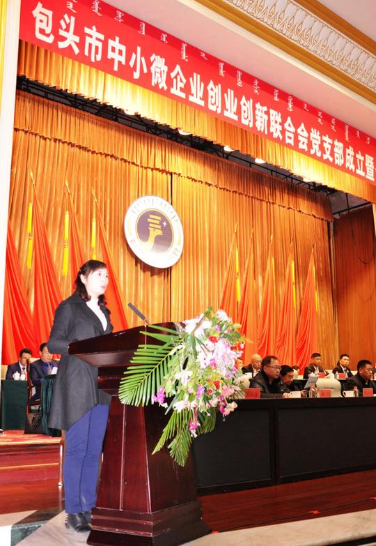 包头市中小微企业创业创新联合会成立党组织
