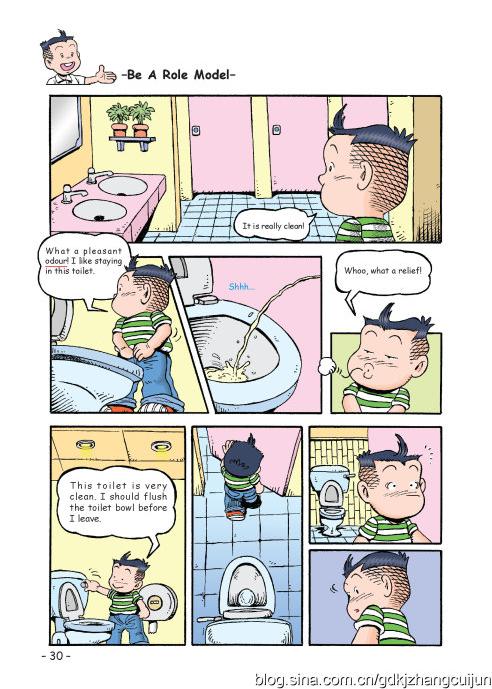 少儿英语漫画故事:以身作则(选自《哥妹俩》第二季第