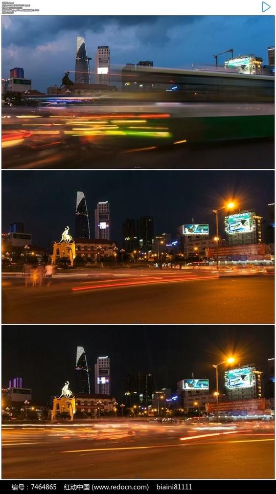 城市白天黑夜车流线延时摄影实拍视频素材