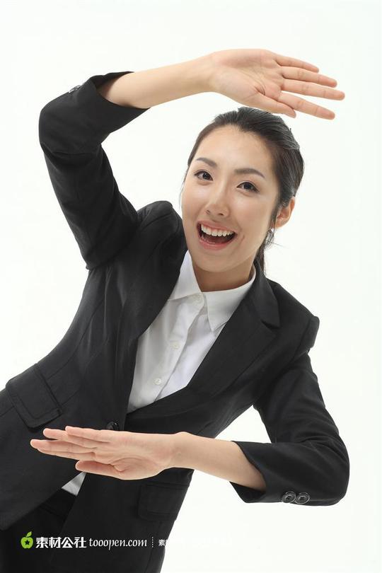 素材公社图片素材职场人物商务白领甜美微笑的职业美女