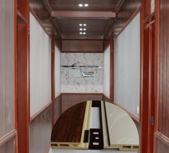 竹木纤维集成墙板竹木纤维快装板护墙板全屋整装防水阻燃无甲醛