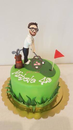 高尔夫球运动送领导朋友爸爸生日翻糖蛋糕广州深圳